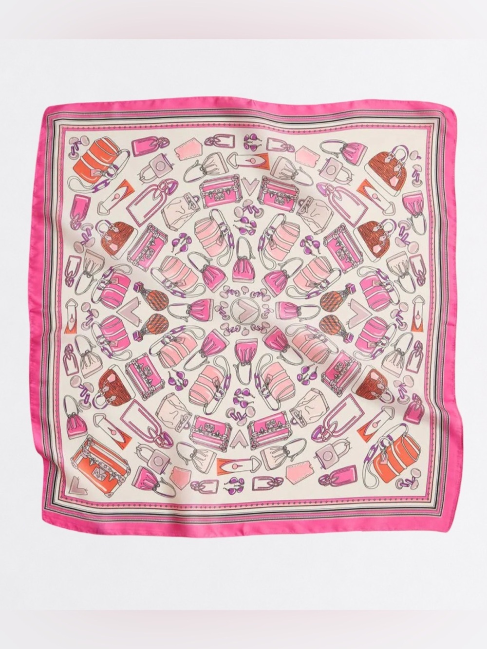 Handbag Print Silky  Scarf -PK